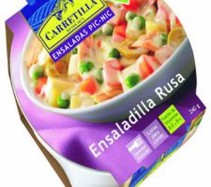 Carretilla completa su gama de ensaladas