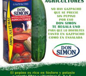 Don Simón regala pepinos con gazpachos