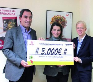 Junkers entrega a Cáritas donativo recaudado en su campaña de Instagram