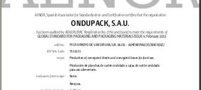 Ondupack consigue la certificación BRC/IOP en embalajes de Alto Riesgo