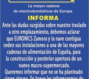 Euronics Zamora cambia de ubicación