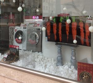 Catorce Electrodomésticos, segundo premio del concurso de escaparates de LG