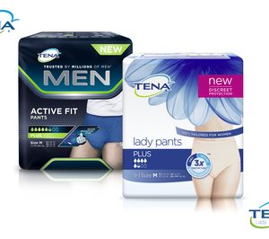 INCONTINENCIA.‘Tena Lady Pants Plus’ y ‘Tena Men Active Fit Pants Plus’