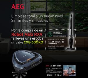 AEG promociona su robot aspirador RX9