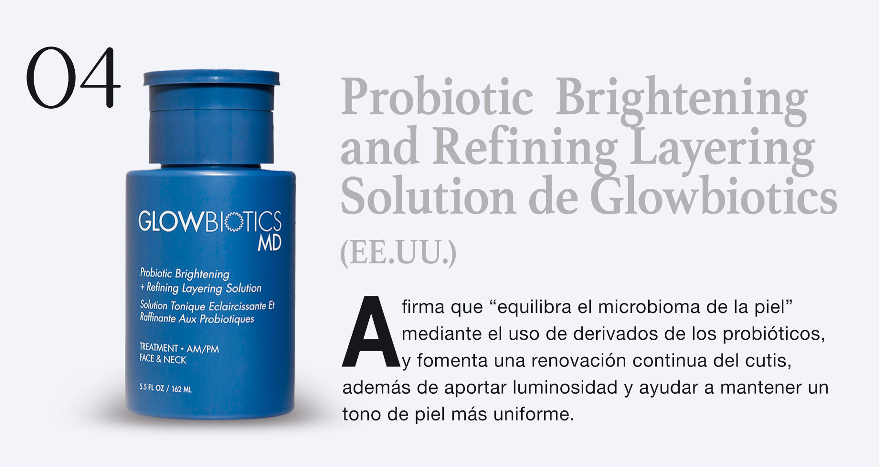 Probiotic Brightening and Refining Layering Solution de Glowbiotics