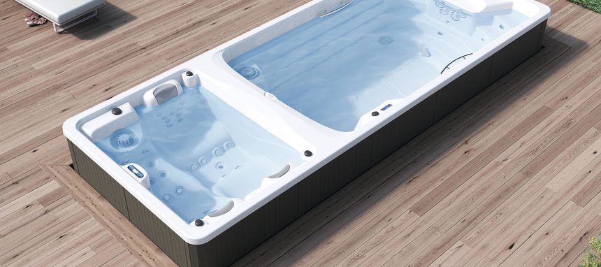 Aquavia presenta el nuevo Swimspa Duo