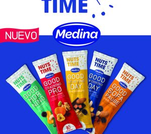 Medina, nuevos snacks saludables con Nuts time