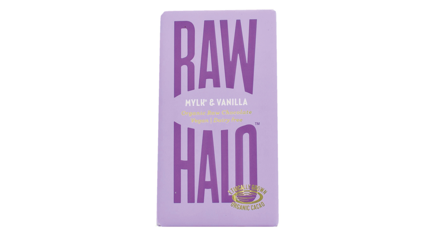 Tableta de chocolate ecológico puro con MYLK y vainilla Raw Halo (7)