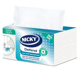 Sofidel presenta Nicky Defend, un papel secamanos desechable con loción antibacteriana