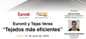 Tejas Verea y Euronit organizan dos webinar sobre cubiertas eficientes