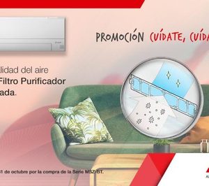 Mitsubishi Electric continúa su apuesta por la calidad de aire interior con la entrega gratuita de un filtro purificador