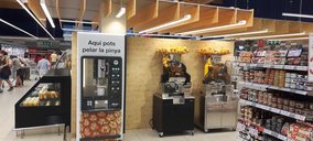 Bon Preu instala pelapiñas de Piñabar para impulsar sus Espai Fruits