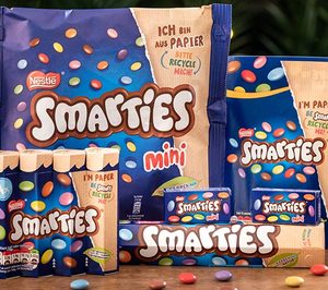 Nestlé implanta un envase sostenible en Smarties