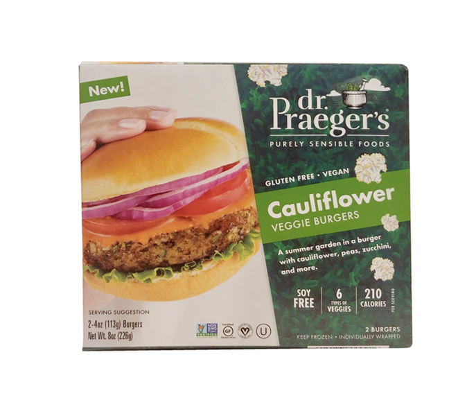 Hamburguesas vegetarianas Dr. Praeger’s Purely Sensible Foods Cauliflower Veggie Burgers (4)