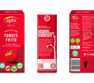 El tomate frito Apis, ahora en envase plant-based