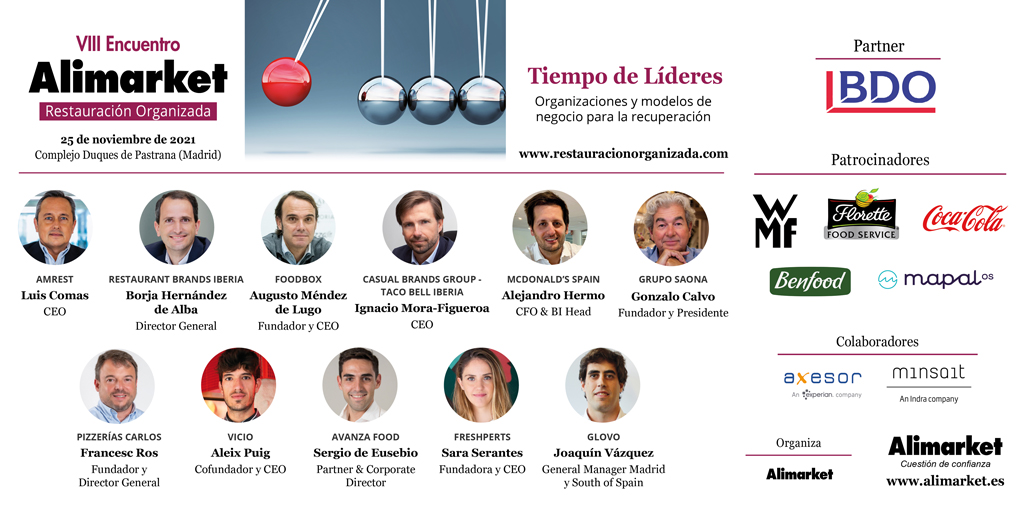 La evolución del delivery y la irrupción de las marcas virtuales, a debate en el VIII Encuentro Alimarket Restauración Organizada