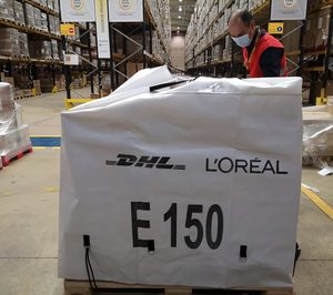 DHL y L’Oréal implementan un sistema para el enfardado de palés sin film