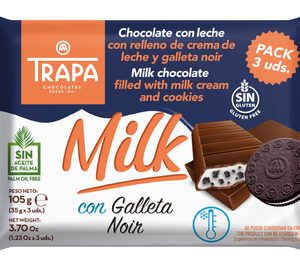 Trapa añade galleta noir a Trapa Milk