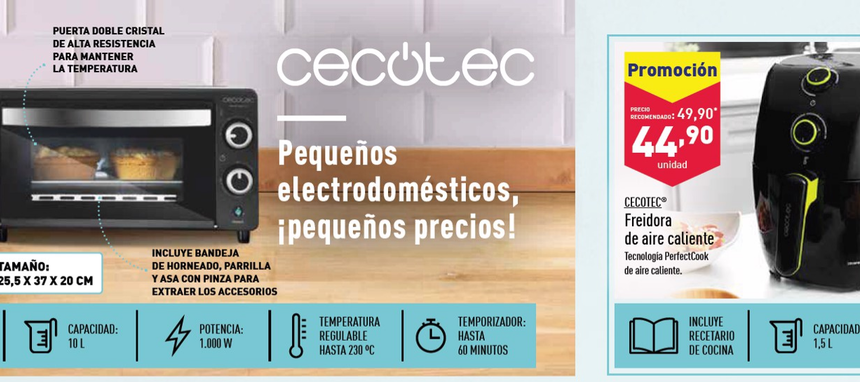 Cecotec repite con Aldi