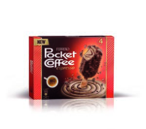 Pocket Coffee, el cuarto sabor de Ferrero en helados