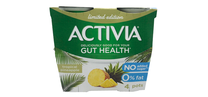 Activia Tropical Pineapple Yogurt