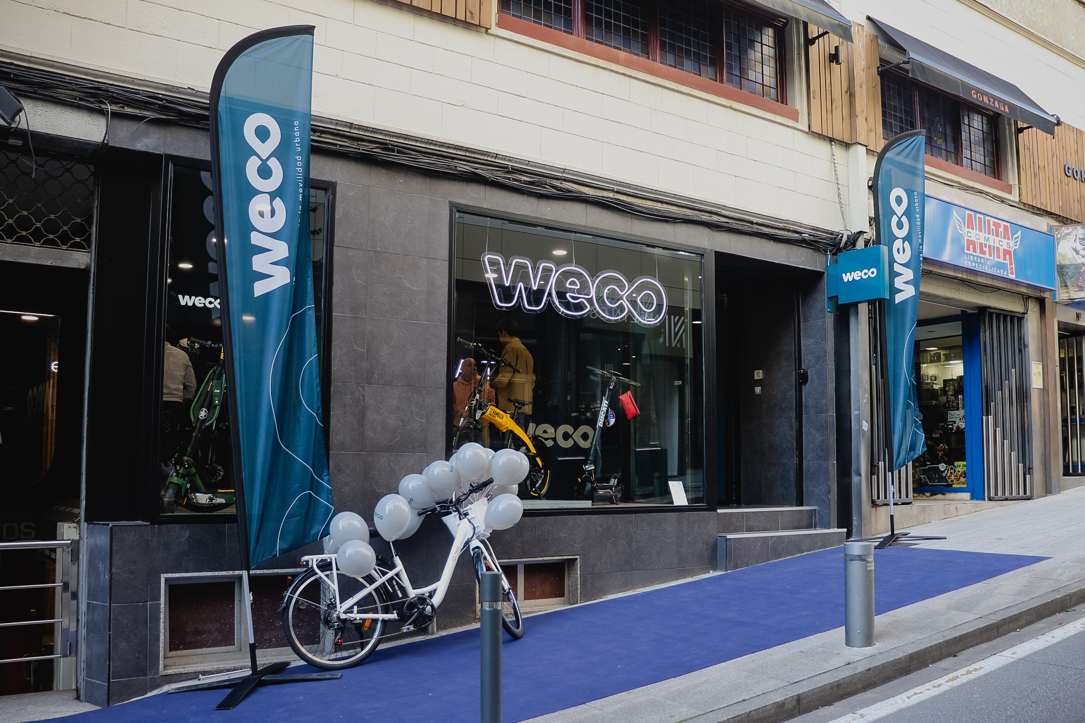 Weco inaugura una tienda de movilidad urbana en Santiago de Compostela