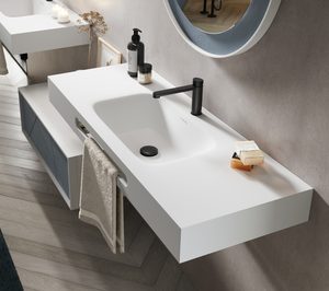 Acquabella presenta Moiwa, su nueva encimera con lavabo integrado