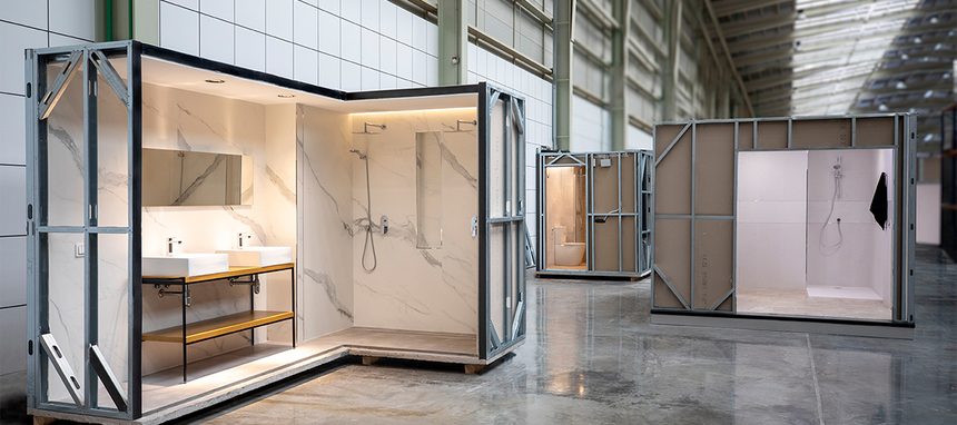 Butech, del grupo Porcelanosa, ultima una fábrica de baños modulares