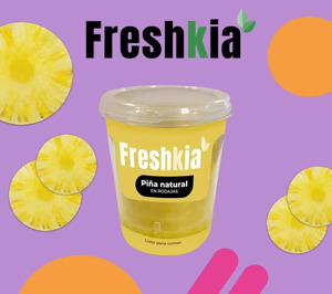 ‘Freshkia’ lanza piña pelada, su primera referencia de fruta fresca en España