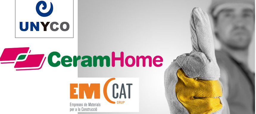 Las centrales de compras de materiales de construcción Ceramhome, Unyco y Emccat sellan una alianza comercial