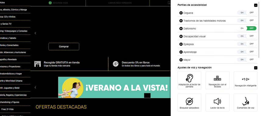 Fnac desarrolla una web más accesible