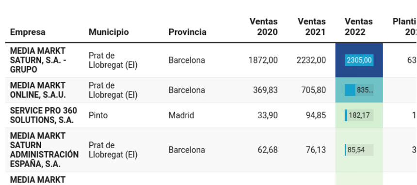 ¿Cómo evolucionó en 2022 el negocio español de MediaMarkt, filial por filial?