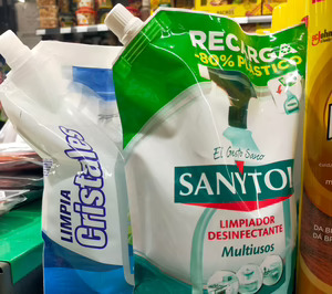 El formato doypack se hace hueco en el lineal de droguería y limpieza