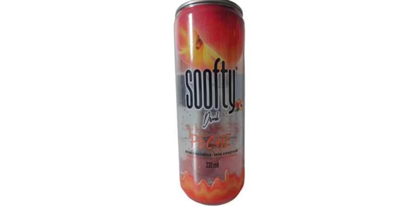 Bebida espumosa con sabor a melocotón Soofty (8) 