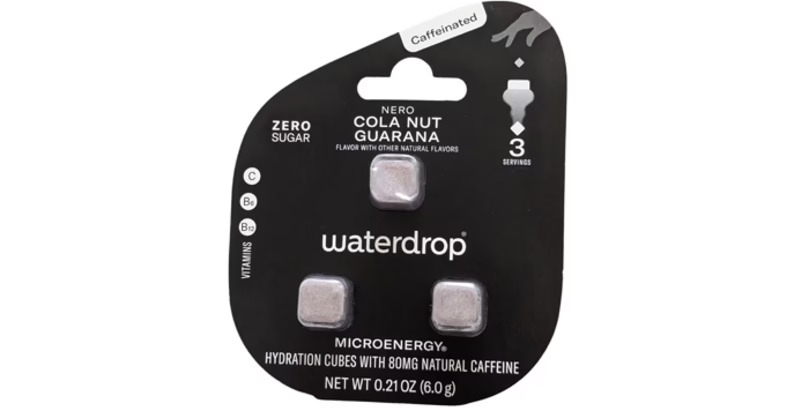 Cubitos de nuez de cola y guaraná con cafeína natural de Waterdrop (1)